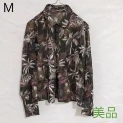 シアー 黒 植物柄 長袖 しなやか RESEXXY ブラウス◯◯のサムネイル