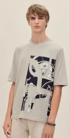 HERMES エルメス Tシャツ プリント サイズL 新品のサムネイル