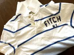 美品！Abercrombie & Fitch ボーダーポロシャツ M