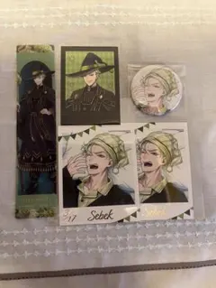 ツイステ ブルームバースデー くつろぎマイルーム 缶バッジ カード セベク