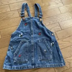ZARA BABYデニム刺繍ワンピース