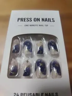 星空デザイン 24個入り　ネイルチップ