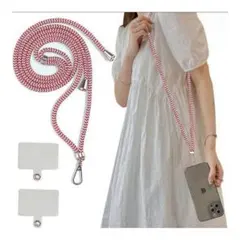 斜めがけスマホストラップ 紛失 落下 忘れ物防止 軽量 長さ調節可能