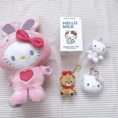 サンリオハウス フラッフィー ハローキティー チャーム PEACH ピンク