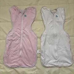 スワドルアップ M 2枚セット ホワイト　ピンク love to dream
