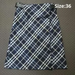 BURBERRY LONDON バーバリー ノバチェック 巻きスカート Sサイズ