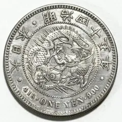 h*u様 明治21年 一圓銀貨 龍図 日本古銭 - メルカリ