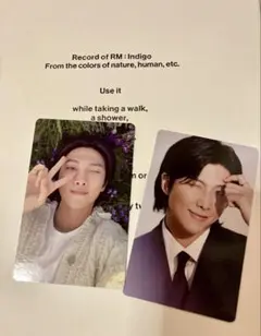 BTS INDIGO / RM ・FACT PHOTO BOOK トレカ2点