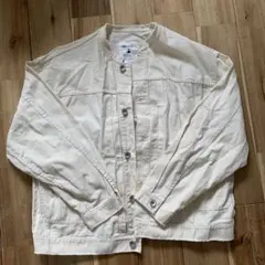 niko and... アイボリー ノーカラージャケット