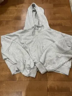 グレー パーカー サイズF コットン混合