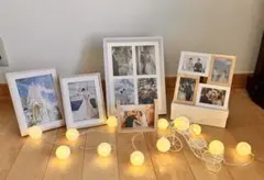 新品未使用　ウェディング　ウェルカムスペース　ホワイトフォトフレームセット