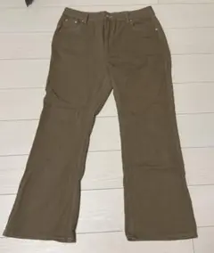 ブラウンストレートデニム