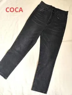 COCA ブラックデニム ストレートパンツのサムネイル