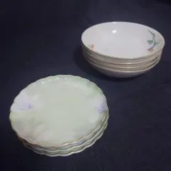 深川製磁　つゆ草　グリーン木蓮　まとめてのサムネイル