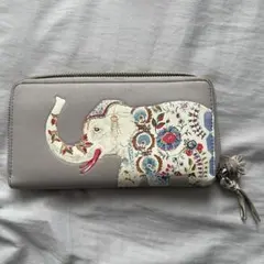 人気　トリーバーチ 長財布 エレファント 象 ラウンドファスナー レア柄