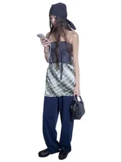 【PERVERZE】Braid Belt Layered Skirt 25ss