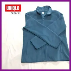 OLD　UNIQLOフリースジャケット XL 青　エメラルドグリーン
