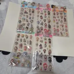 3Dシールセット 多様なキャラクター 5枚セット 可愛い。