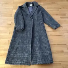 アースミュージックアンドエコロジー チェスターコート　チェック柄