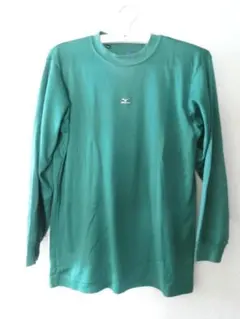 美品☆MIZUNOミズノ　野球用　緑色長袖　アンダーウエア　Sサイズ