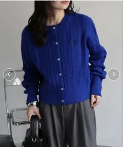 U.S. POLO ASSN. ap retro別注ケーブルニットカーディガン