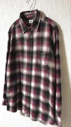 OLD UNIQLO オンブレチェック フランネルシャツ 好配色 y2k 美品