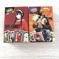 ハッピーセット UNO 僕のヒーローアカデミア & SPY×FAMILY セット