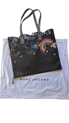 新品✨定価15万】　MARC JACOBS 黒 レザー トートバッグ　スタッズ