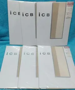 ICB ストッキング　 L-LL 肌色 6枚セット