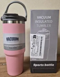 【新品未使用】真空断熱ボトル 890ml ピンクのサムネイル