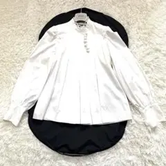 【希少.美品】Chloé ブラウス プリーツ長袖 ホワイト T36のサムネイル