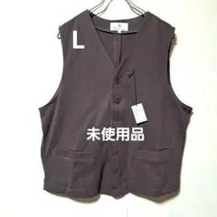 くすみカラー　Vネック ベスト 男女共用　ジレ　トップス