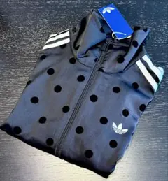 adidas サテン水玉TTトラックトップ アディダス ドット　Lサイズ