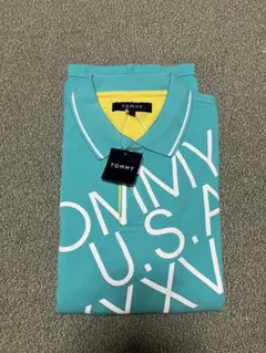 TOMMY ターコイズ ポロシャツ M
