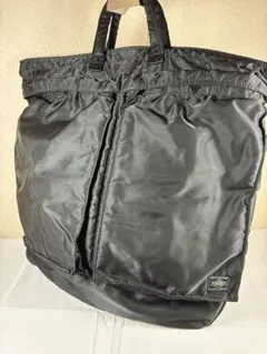[美品] PORTER タンカー 2way ヘルメットバッグ ブラック