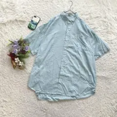 ✨大きいサイズ✨ ラコステ 半袖シャツ ストライプ ボタンダウン 4XL 刺繍