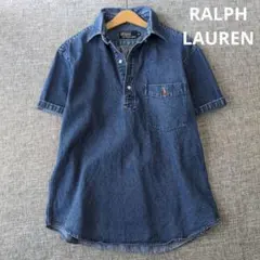 ラルフローレン　国内正規品　デニム　プルオーバーシャツ　ポニー刺繡　ゆったり