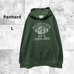 パンハード　裏起毛フード付きパーカー　プルオーバー　ゆったり　カジュアル　L