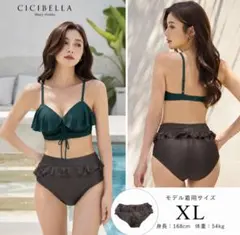 あー 様専用XL未使用品セパレート水着 ビキニ　ハイウエストのサムネイル