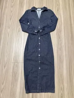 ZARAデニムワンピース／XSサイズ