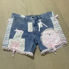 グニフニ♡くまちゃんのデニムショートパンツ