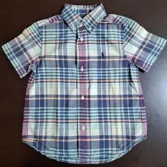 Polo Ralph Lauren キッズ 半袖チェックシャツ 100cm