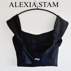 ALEXIA STAM リブバックアジャスタートップス 新品S Rib Back Adjuster Long Sleeve Top | ALEXIA STAM