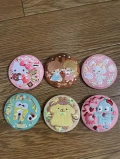 サンリオキャラクターズ　刺繍缶バッジ