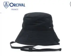 ORCIVAL バケットハット ブラック ストラップ付きのサムネイル