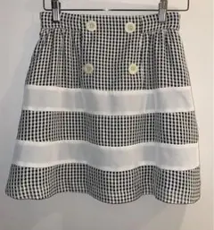 MILK ミニスカート　ギンガムチェック フレアスカート