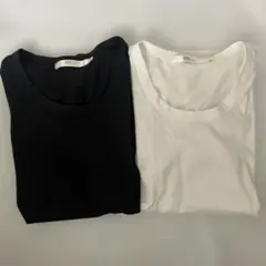 AZUL basic 半袖Tシャツ ブラック　ホワイト　2枚セット　難あり