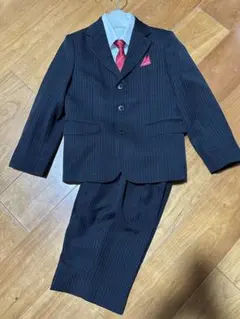 CHOPIN 黒 ストライプ スーツ 130cm