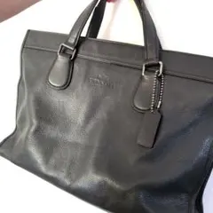 COACH ネイビー ビジネスバッグ