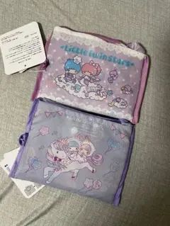 リトルツインスターズ✫キキララ✫ 折りたたみエコバッグ新品未開封 x2